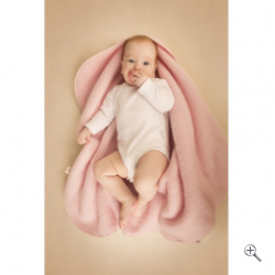 Детское одеяло с каймой розовое 65*85 см Lana Сare