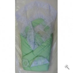 Одеяло - конверт меховой 71 зеленый Сдобина