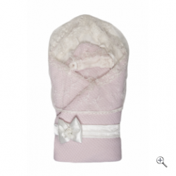 Конверт-одеяло на выписку Жемчужина 1709/2 розовый Сонный Гномик, Россия