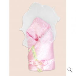 Одеяло на выписку Мила 6406  розовый Bombus