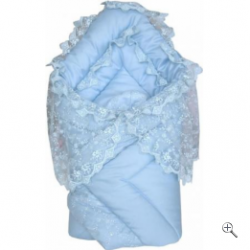 Одеяло-конверт на выписку 72.4 голубой Сдобина